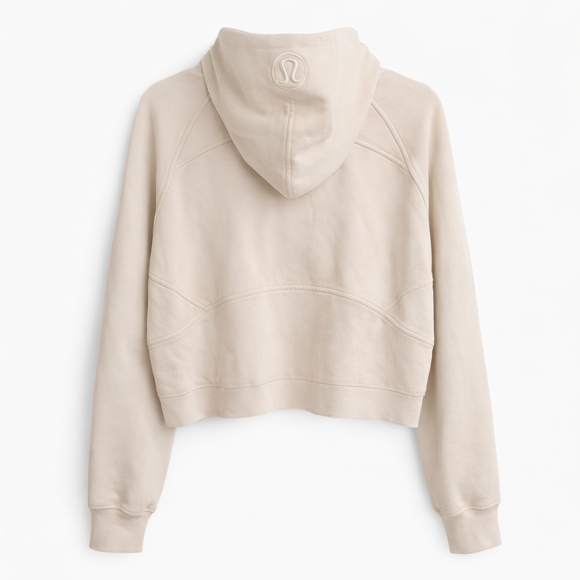 Lululemon Scuba Oversized Half Zip Hoodie Cream M/L - Picture 2 of 3
